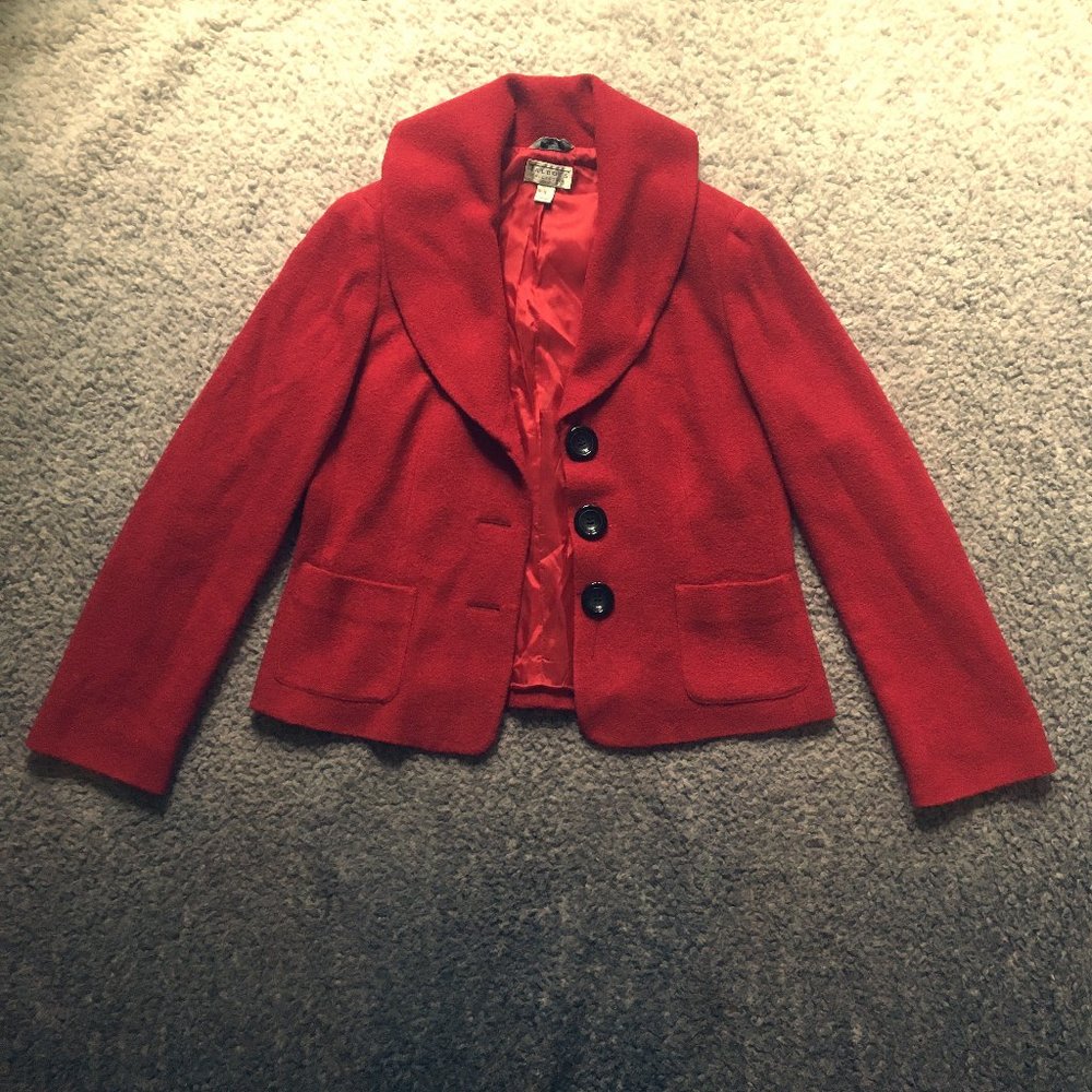 Girls / Junior Red Winter Trench Coat / Jacket s14